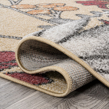 Dizi Modern Botanical Wildflower Area Rug